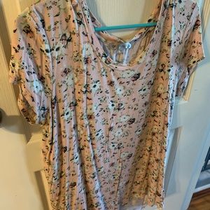 long floral tee
